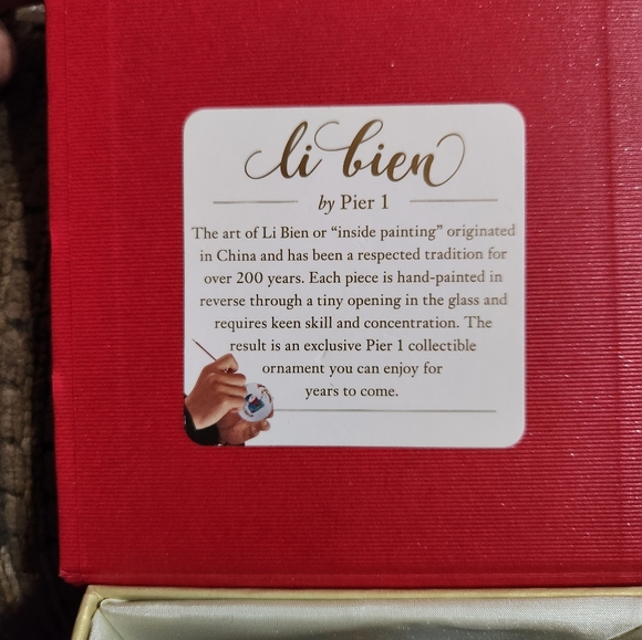 Pier 1 Hand Painted Christmas Ornament Li Bien Nativity Mary Joseph Jesus Rare - Picture 4 of 9